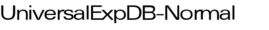 UniversalExpDB-Normal.ttf