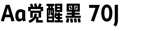 Aa觉醒黑 70J.ttf