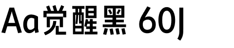 Aa觉醒黑 60J.ttf