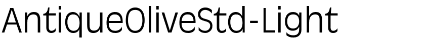 AntiqueOliveStd-Light.ttf