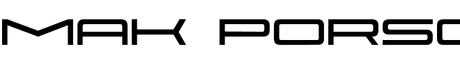 MAK Porsche.ttf