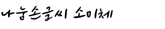 나눔손글씨 소미체.ttf