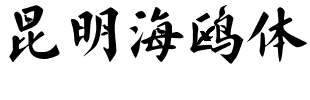 昆明海鸥体.ttf