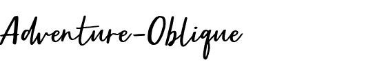 Adventure-Oblique.otf