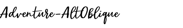 Adventure-AltOblique.otf