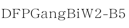 DFPGangBiW2-B5.ttf