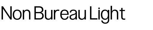 Non Bureau Light.otf