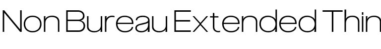 Non Bureau Extended Thin.otf