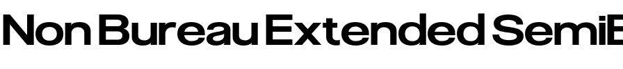 Non Bureau Extended SemiBold.otf