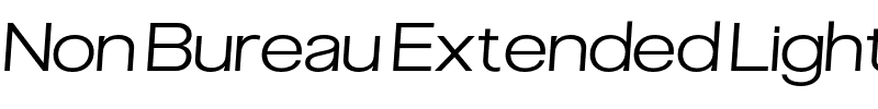 Non Bureau Extended Light.otf