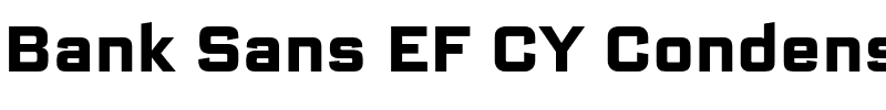 Bank Sans EF CY Condensed.otf
