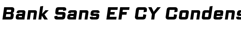 Bank Sans EF CY Condensed.otf