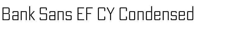 Bank Sans EF CY Condensed.otf