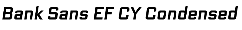 Bank Sans EF CY Condensed.otf
