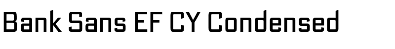 Bank Sans EF CY Condensed.otf