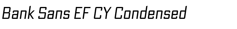 Bank Sans EF CY Condensed.otf