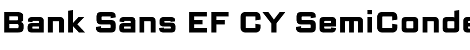 Bank Sans EF CY SemiCondensed.otf