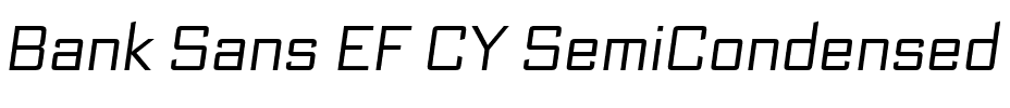 Bank Sans EF CY SemiCondensed.otf