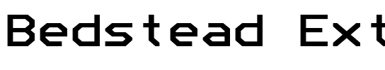 Bedstead Extended.otf