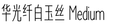 华光纤白玉丝 Medium.ttf