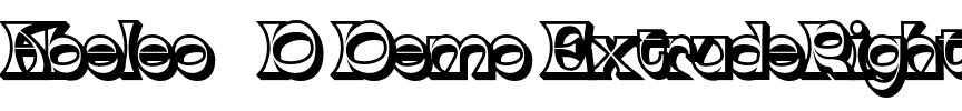 Abeleo 3D Demo ExtrudeRight.otf