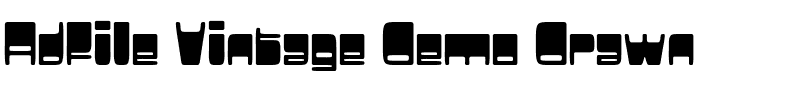 Adfile Vintage Demo Drawn.otf