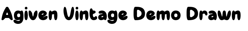 Agiven Vintage Demo Drawn.otf