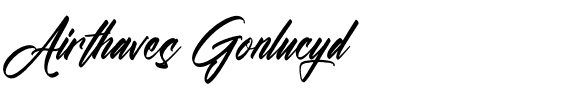 Airthaves Gonlucyd.otf