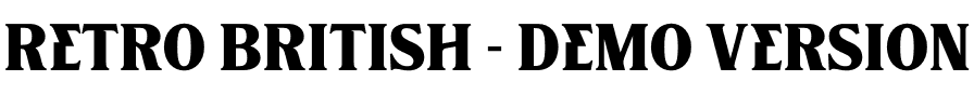 Retro British - Demo Version.otf