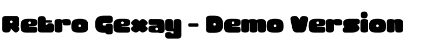 Retro Gexay - Demo Version.otf