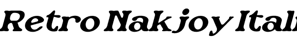 Retro Nakjoy Italic.otf