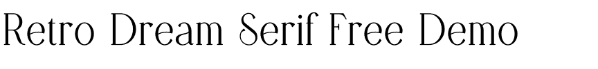 Retro Dream Serif Free Demo.otf