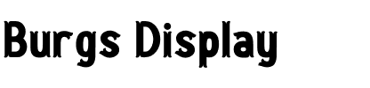 Burgs Display.otf