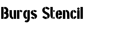 Burgs Stencil.ttf