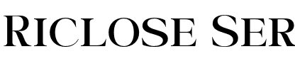Riclose Serif.otf