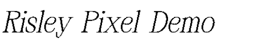 Risley Pixel Demo.otf