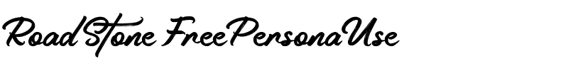 Road Stone FreePersonaUse.otf