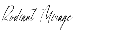 Rodiant Mirage.otf
