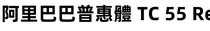 阿里巴巴普惠體 TC 55 Regular.otf