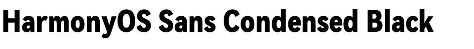 HarmonyOS Sans Condensed Black.ttf