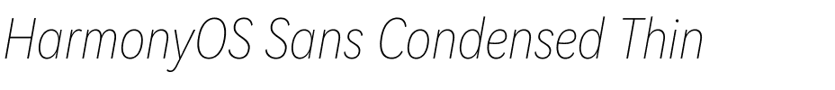 HarmonyOS Sans Condensed Thin.ttf