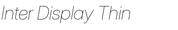 Inter Display Thin.otf