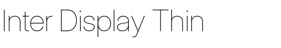 Inter Display Thin.otf