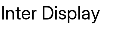 Inter Display.otf