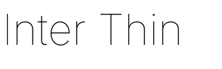 Inter Thin.otf