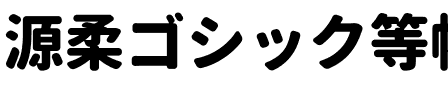 源柔ゴシック等幅 Heavy.ttf