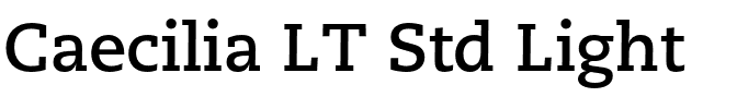 Caecilia LT Std Light.otf