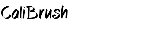 CaliBrush.otf