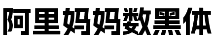 阿里妈妈数黑体.ttf