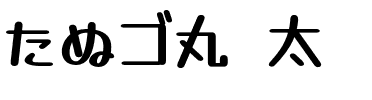 たぬゴ丸 太.otf